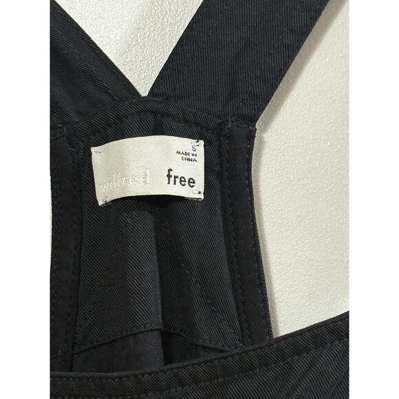 Aritiza Wilfred Free Valletta Overalls Cropped Twill Overalls in Black Sz. Small - Picture 7 of 10